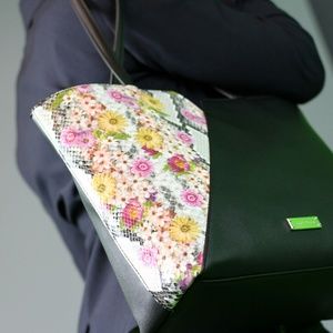 Anne Klein Black/Floral work tote